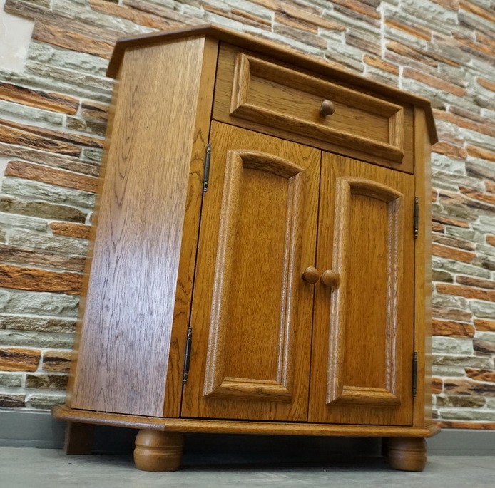 KOMODA DĘBOWA 2 DRZWIOWA SZER. 75 CM p-571