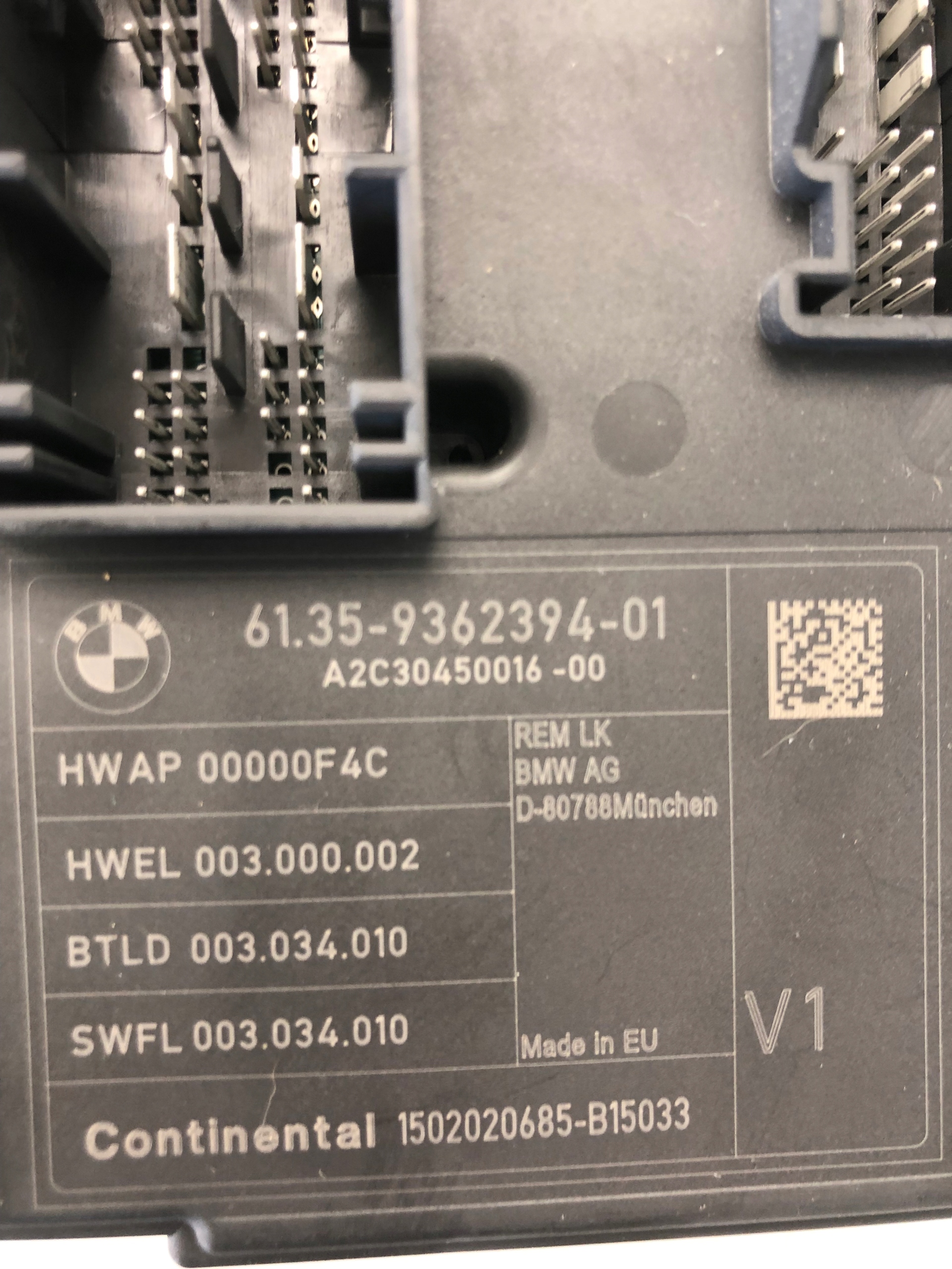 modulo Centralina REM BMW F20 9362394