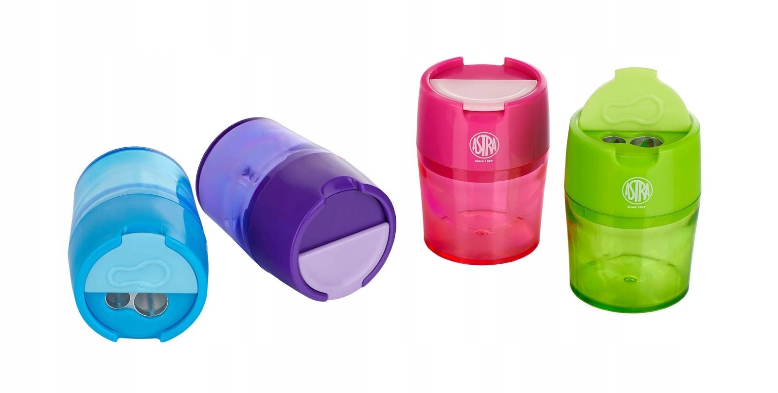 Temperówka Astra, 2 otwory, z pojemnikiem szkolna, Luppi