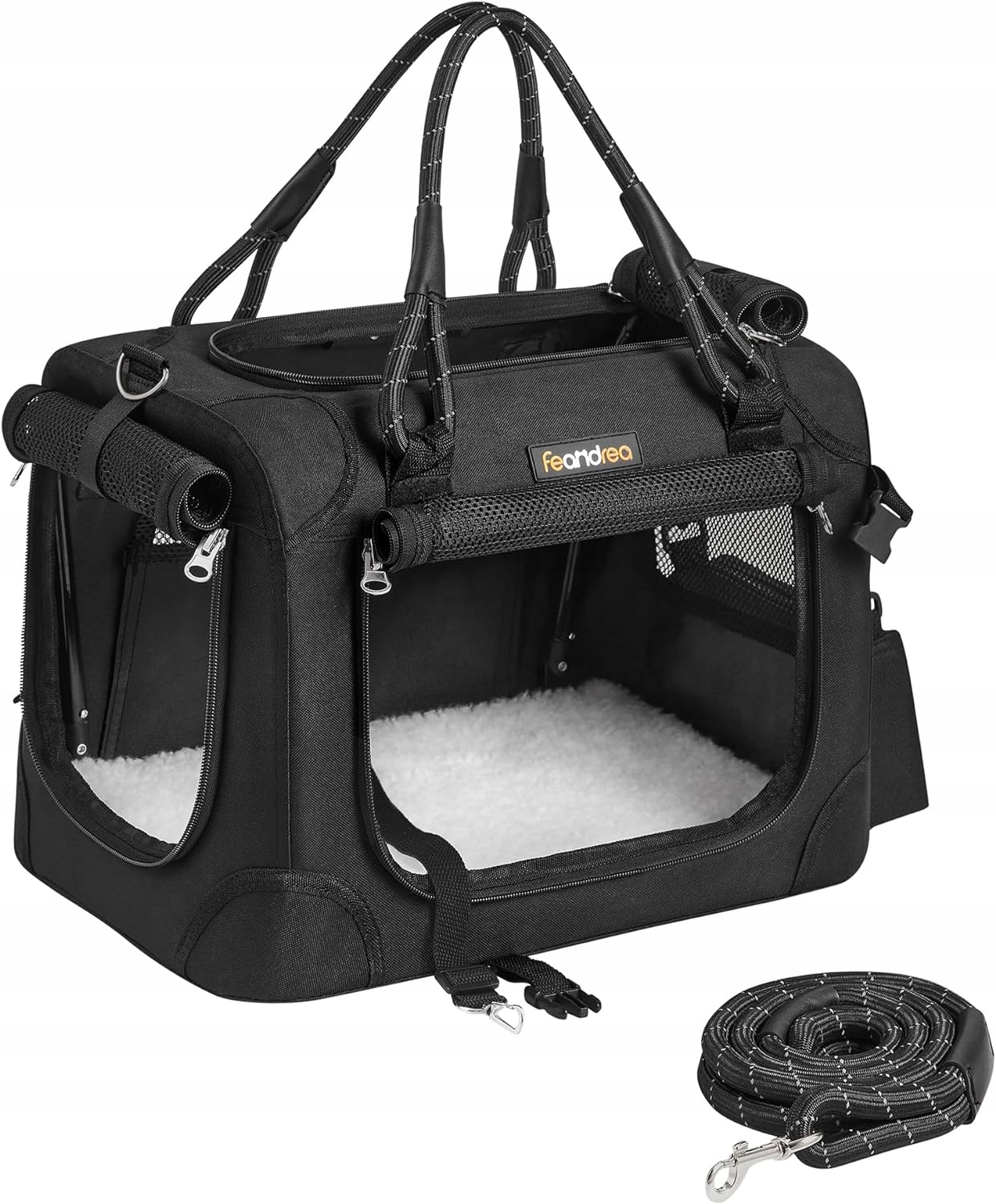 Přepravní taška z tkaniny Feandrea černá Xxs 42 cm x 30 cm x 30 cm Songmics