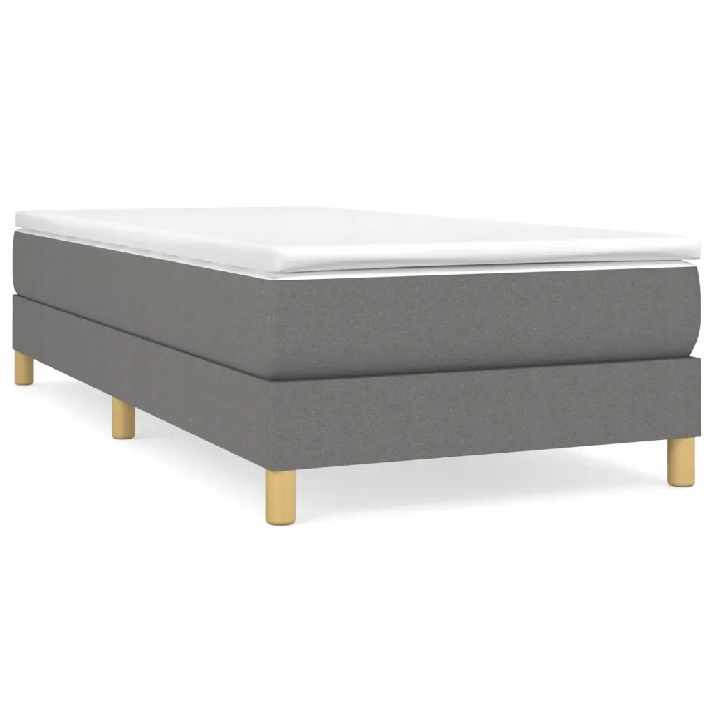 Tmavě šedý Rám postele 203 x 100 x 25 cm, 100% polyester tkanina