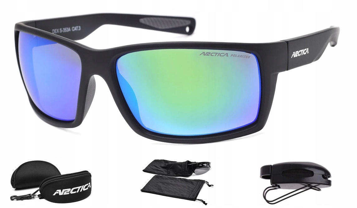 Sportovní brýle Arctica S-353A – polarizace, povrchová úprava Revo, náušníky Flex
