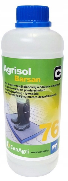

Agrisol Barsan 76 Do Dezynfekcji Mat I Obuwia 1KG