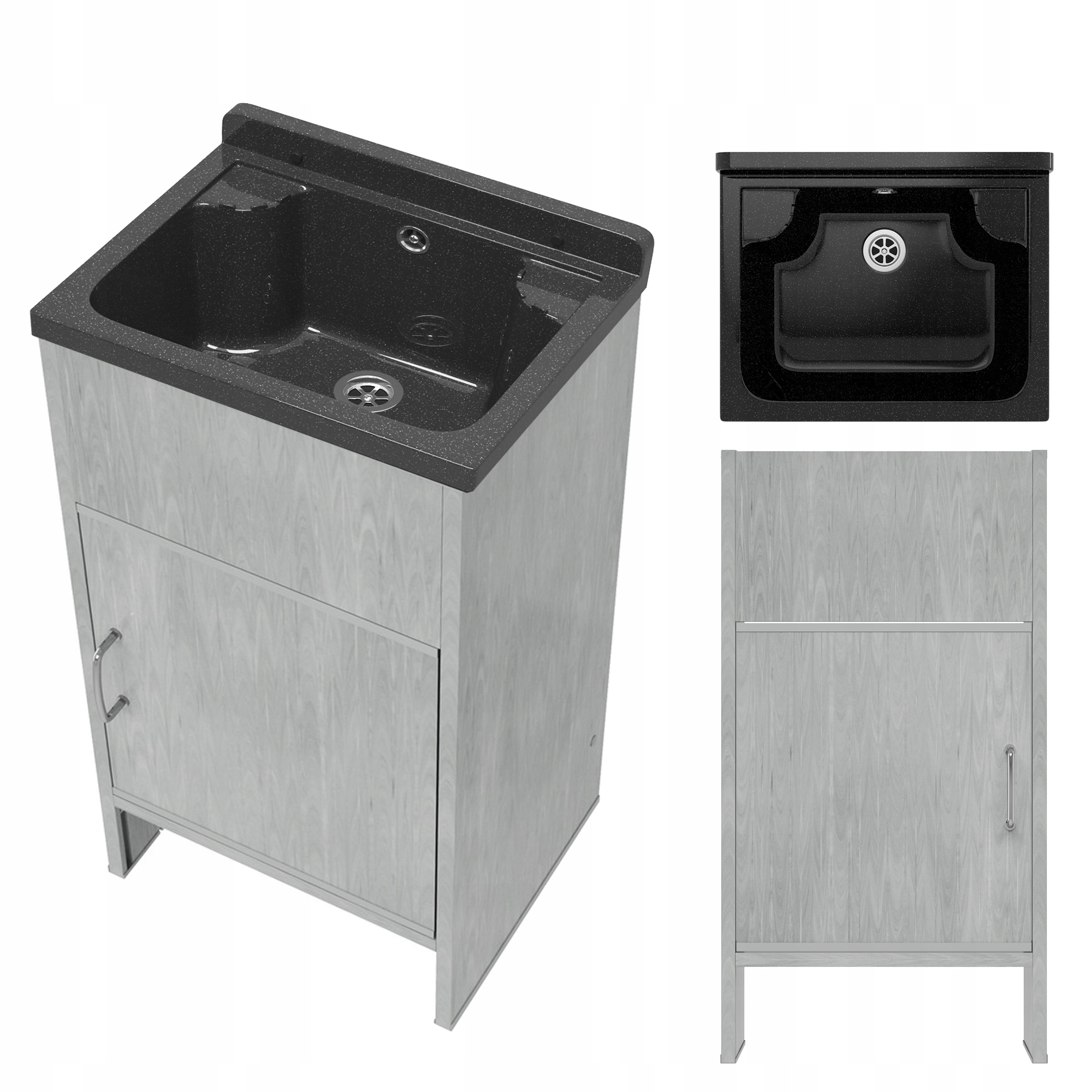 Technický Dřez Technický Dřez Černá Nádrž Pvc Skříňka Pro Garáž Loma