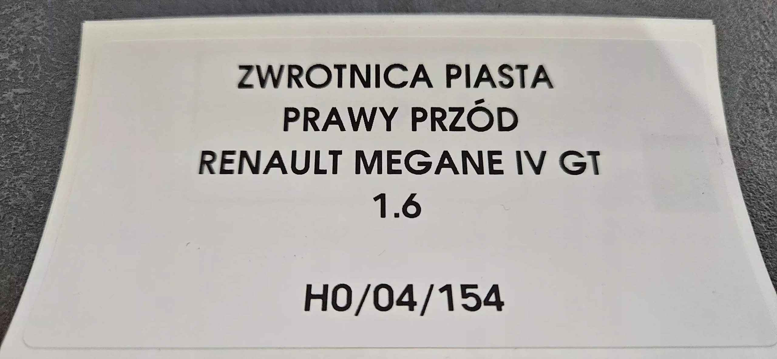 otoč čepu pravý předek RENAULT MEGANE IV GT