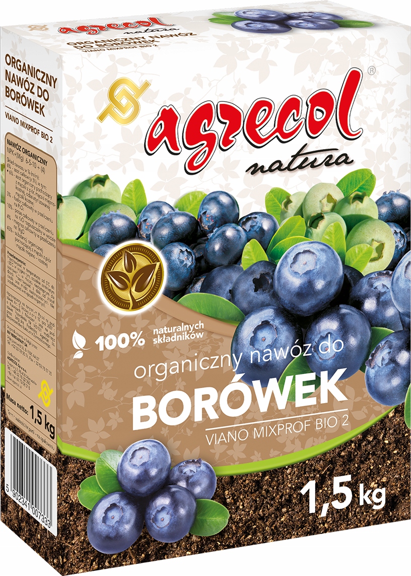 

Nawóz Rośliny Kwaśnolubne Borówki Siarkopol 1.5kg