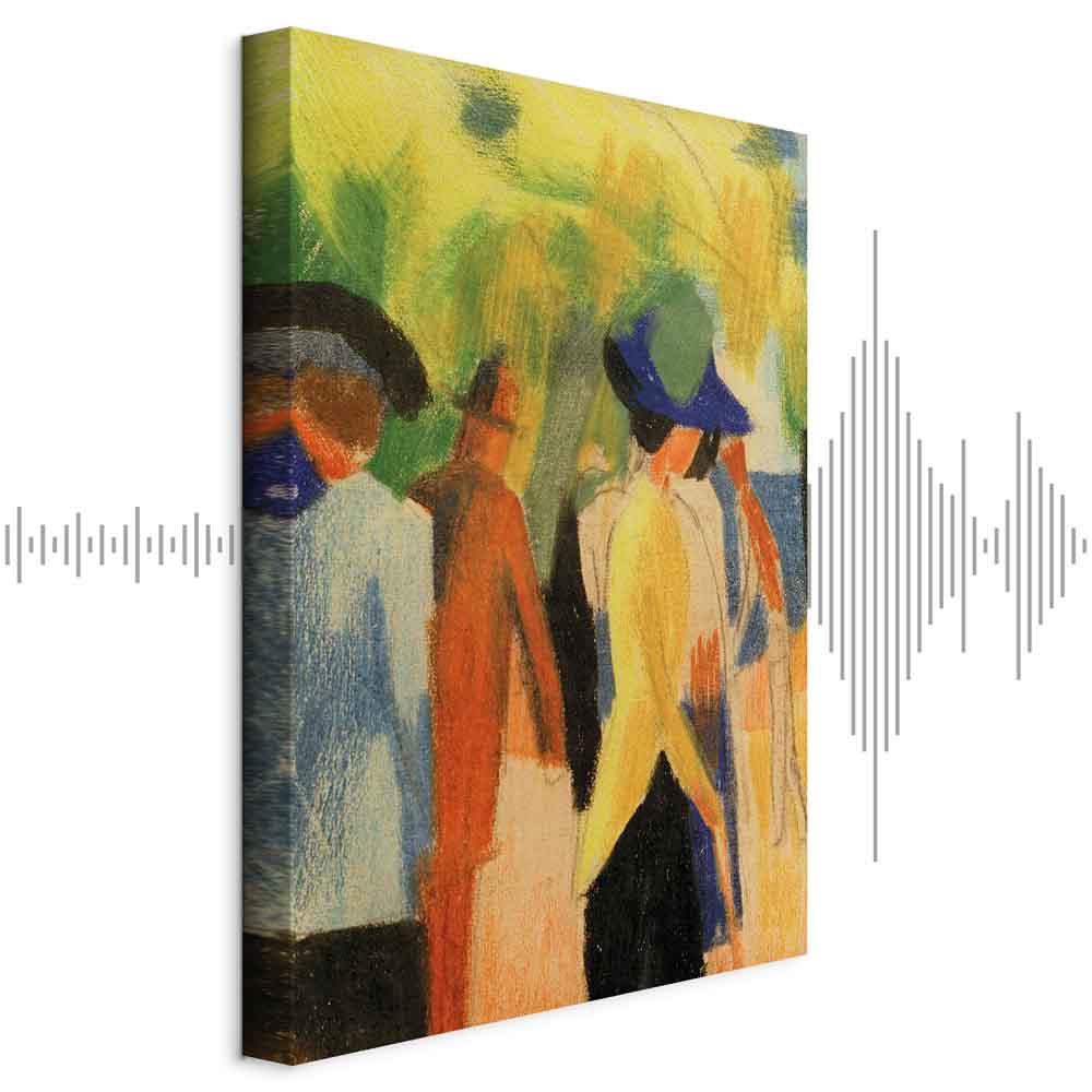 August Macke Procházka V Parku Akustický Obraz Odhlučňující Ložnice 40x60