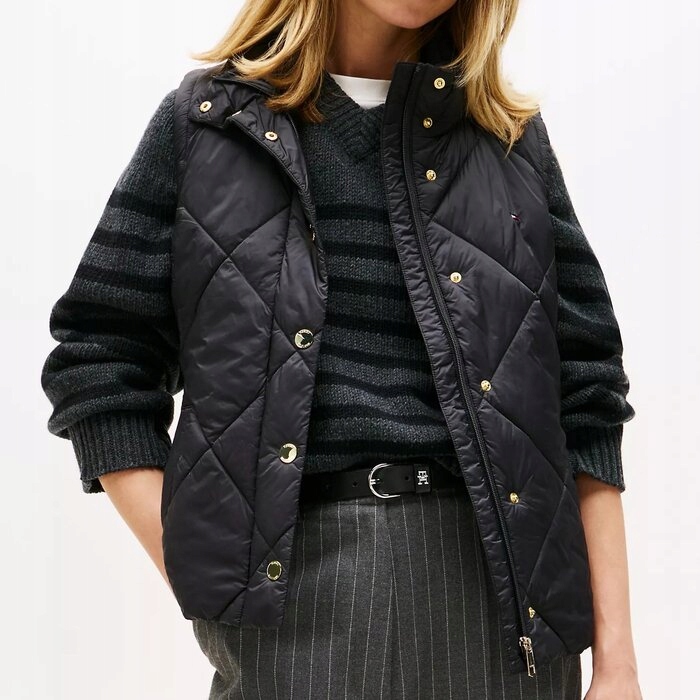 Dámská prošívaná vesta Tommy Hilfiger černá S (nová)