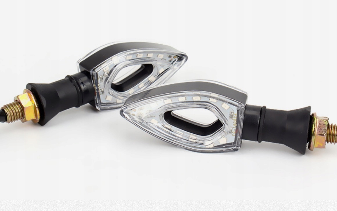 Kierunkowskazy led wodoszczelne 2 szt dwustronny klosz