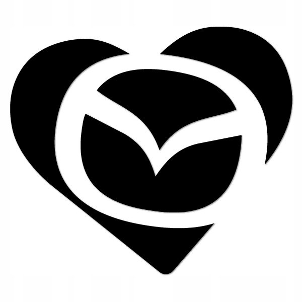

Mazda Heart Naklejka tuning serce love 10 cm