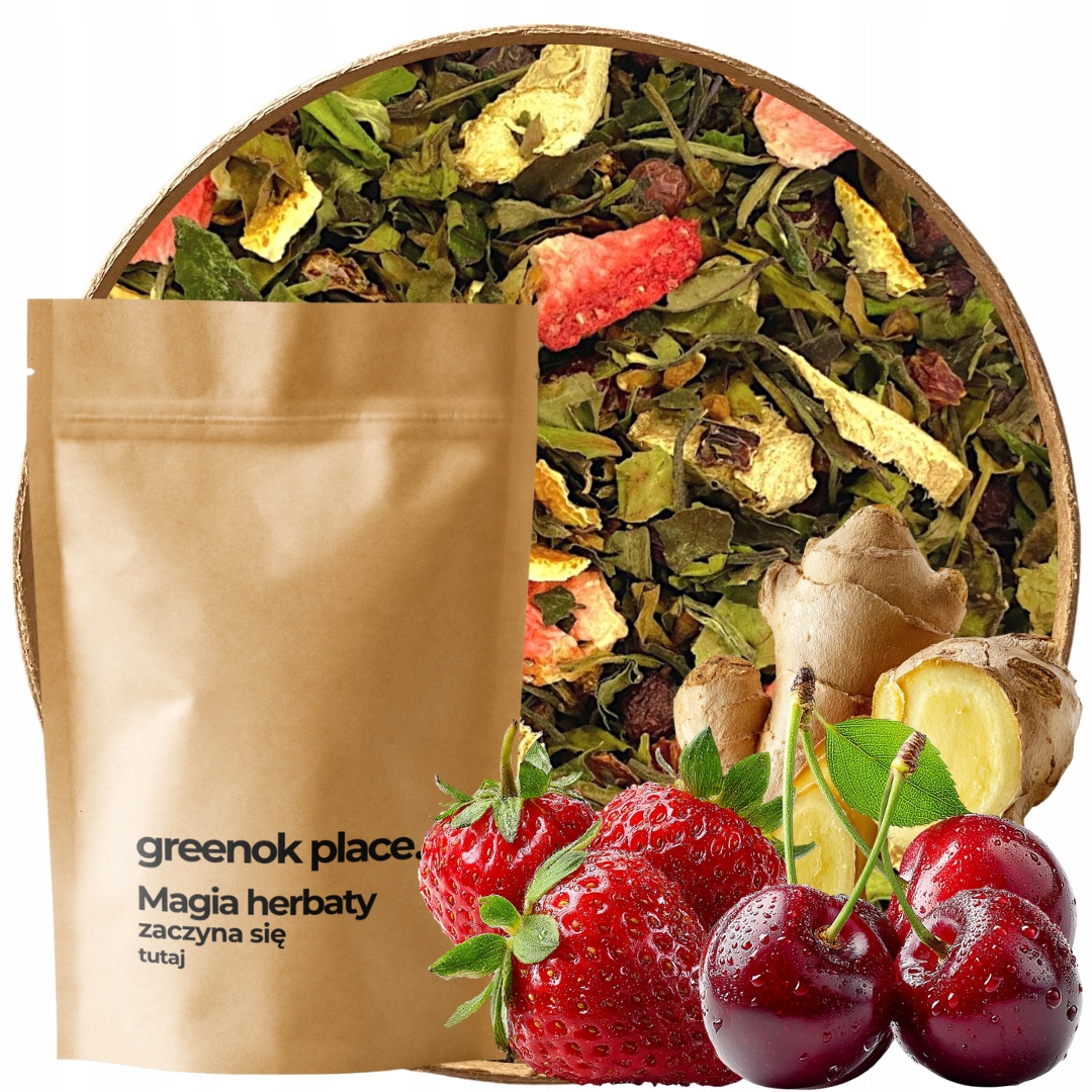 Levně Čaj bílý Jahoda Višeň Zázvor 500 g pai mu tan lyofilizované ovoce