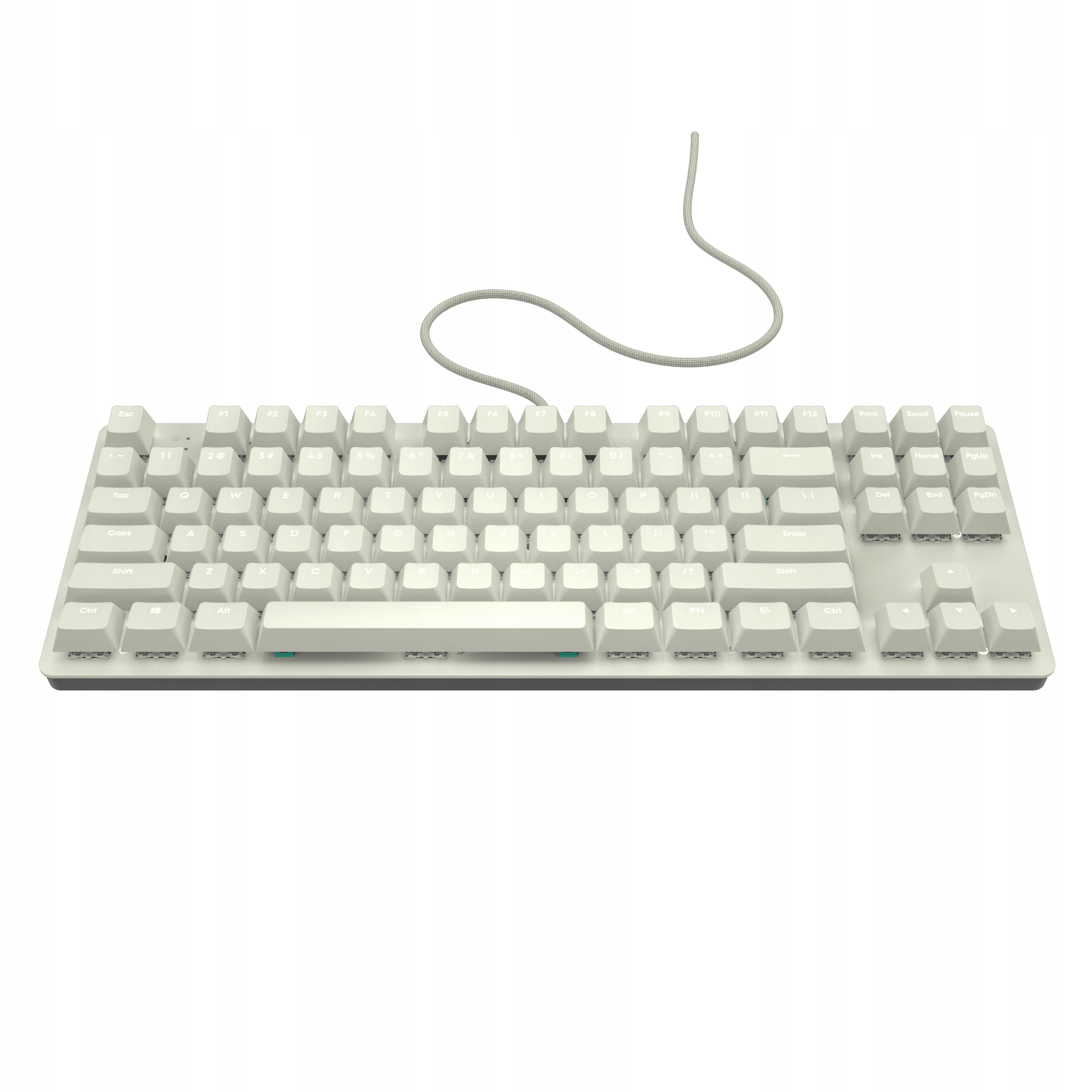 Nubi NK87 White Mechaniczna klawiatura do gier ANSI US