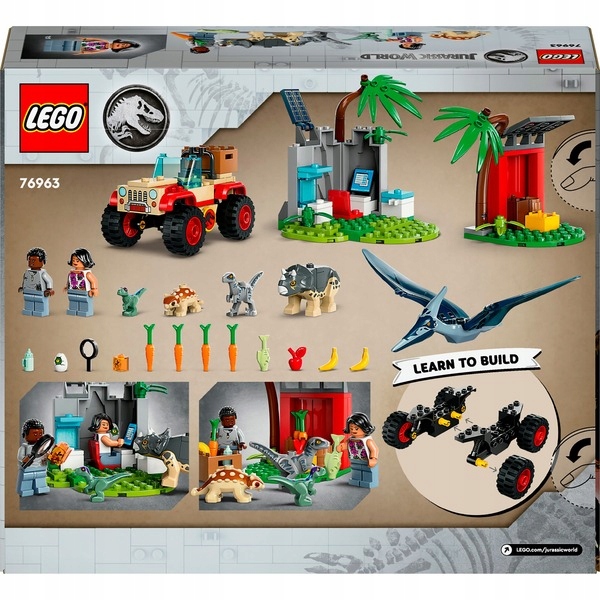 LEGO Jurassic World 76963 Centrum ratownicze dla młodych dinozaurów Płeć unisex