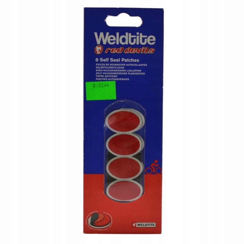 Łatki rowerowe samoprzylepne Red Weldtite Devil