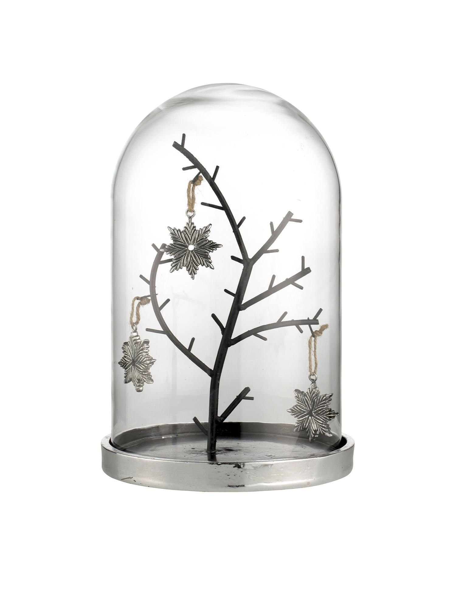 Vianočná dekorácia sklenené tienidlo so stromčekom 26 cm Lene Bjerre Westwing