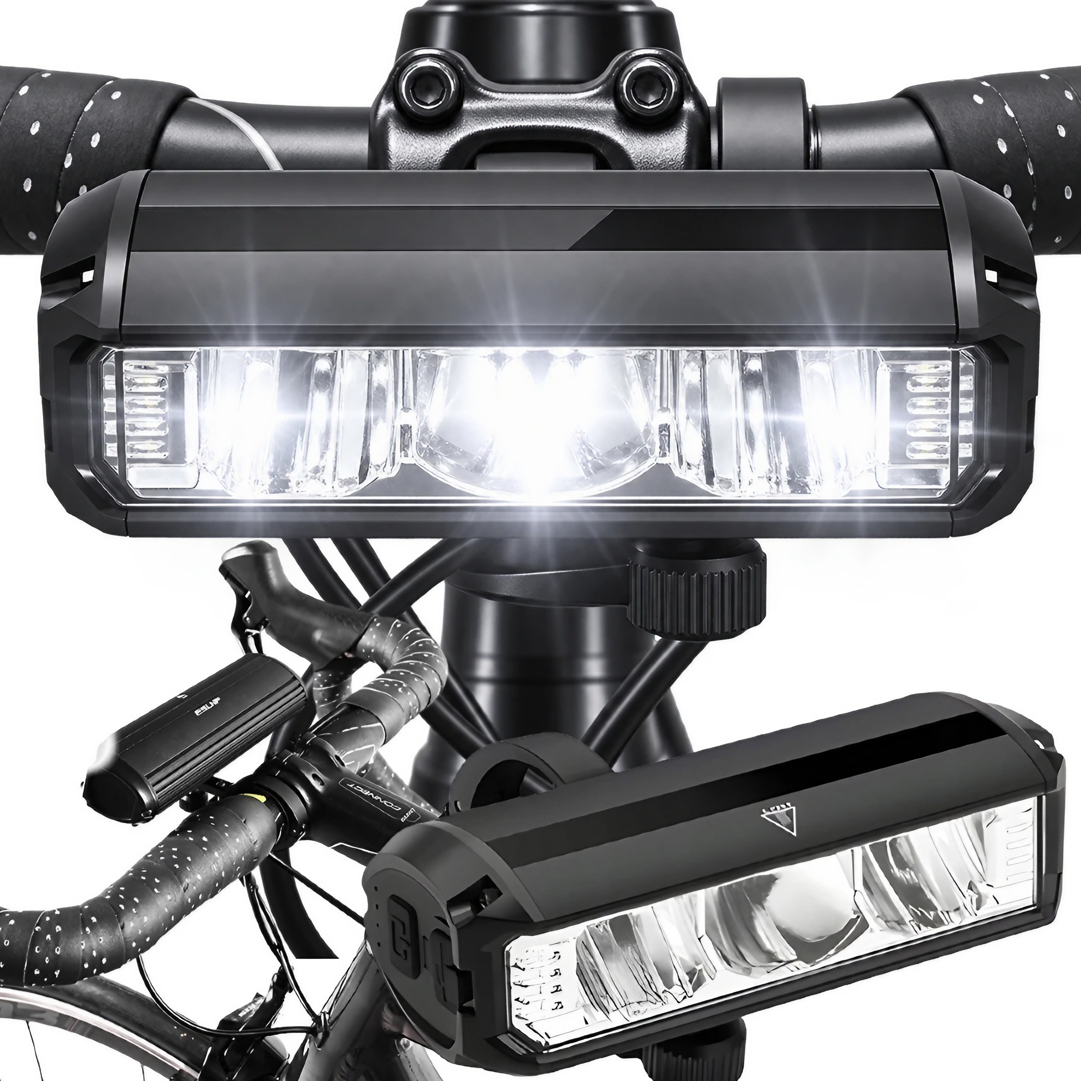 Mocna Lampa Rowerowa Przednia Led Z Powerbankiem 4000MAH 1200 Lumenów