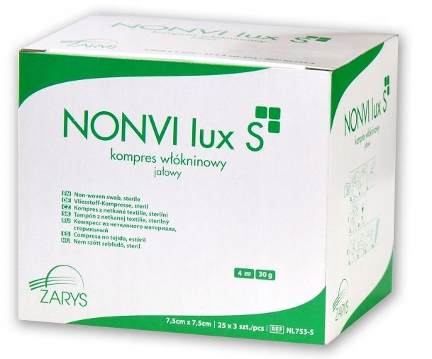 

Kompresy włókninowe jałowe Zarys 7,5x7,5 25x3 szt.