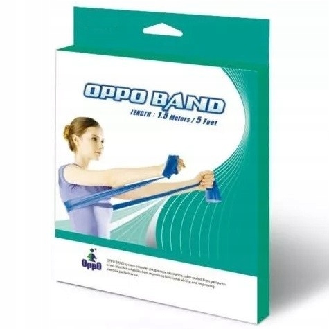 Taśma do ćwiczeń rehabilitacyjna b.mocny opór 1.5m