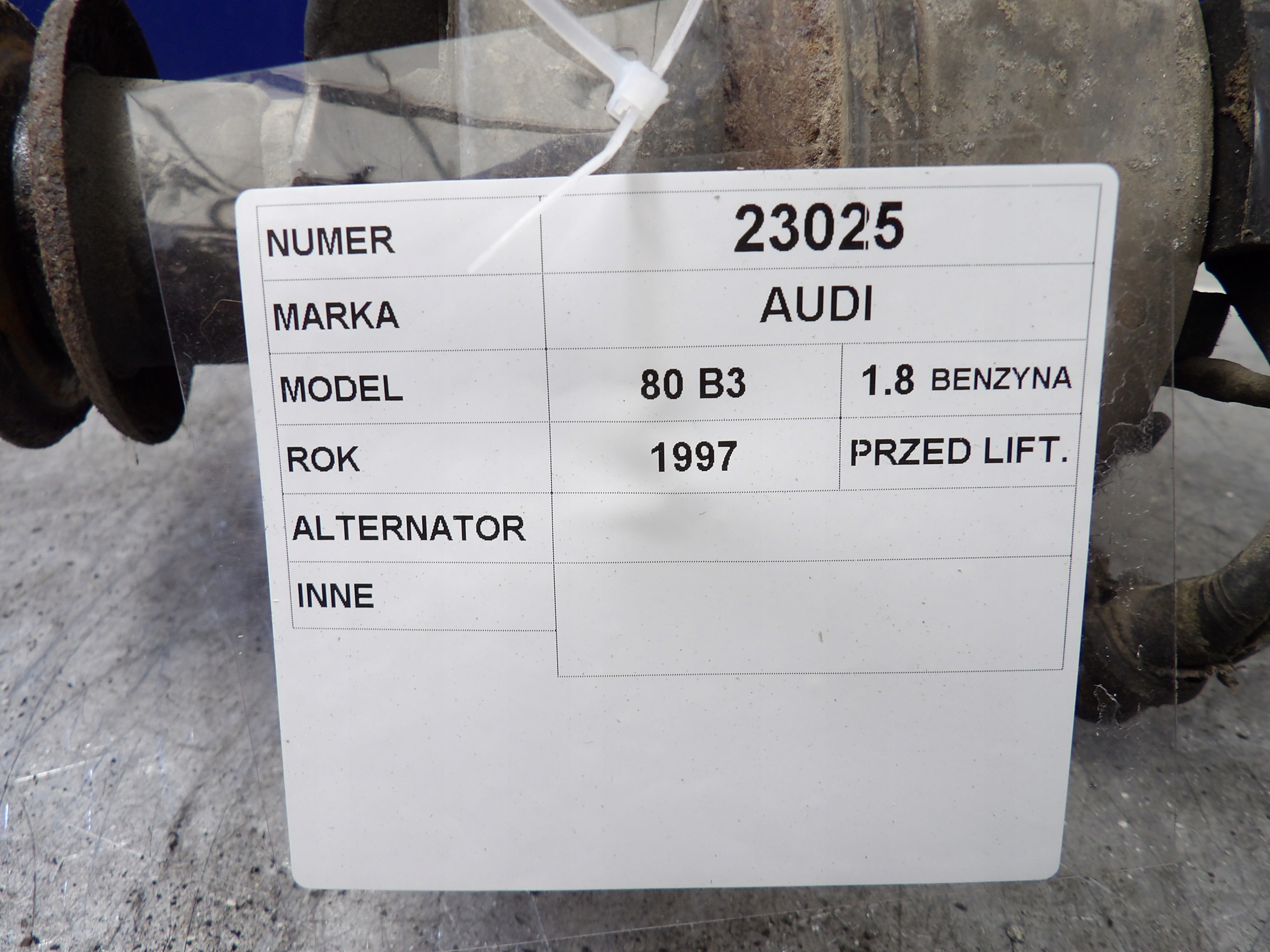 Audi 80 B3 alternátor 1197311021