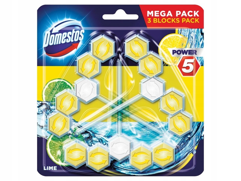 

Kostka do Wc Domestos Power 5 Lime 3x55g
