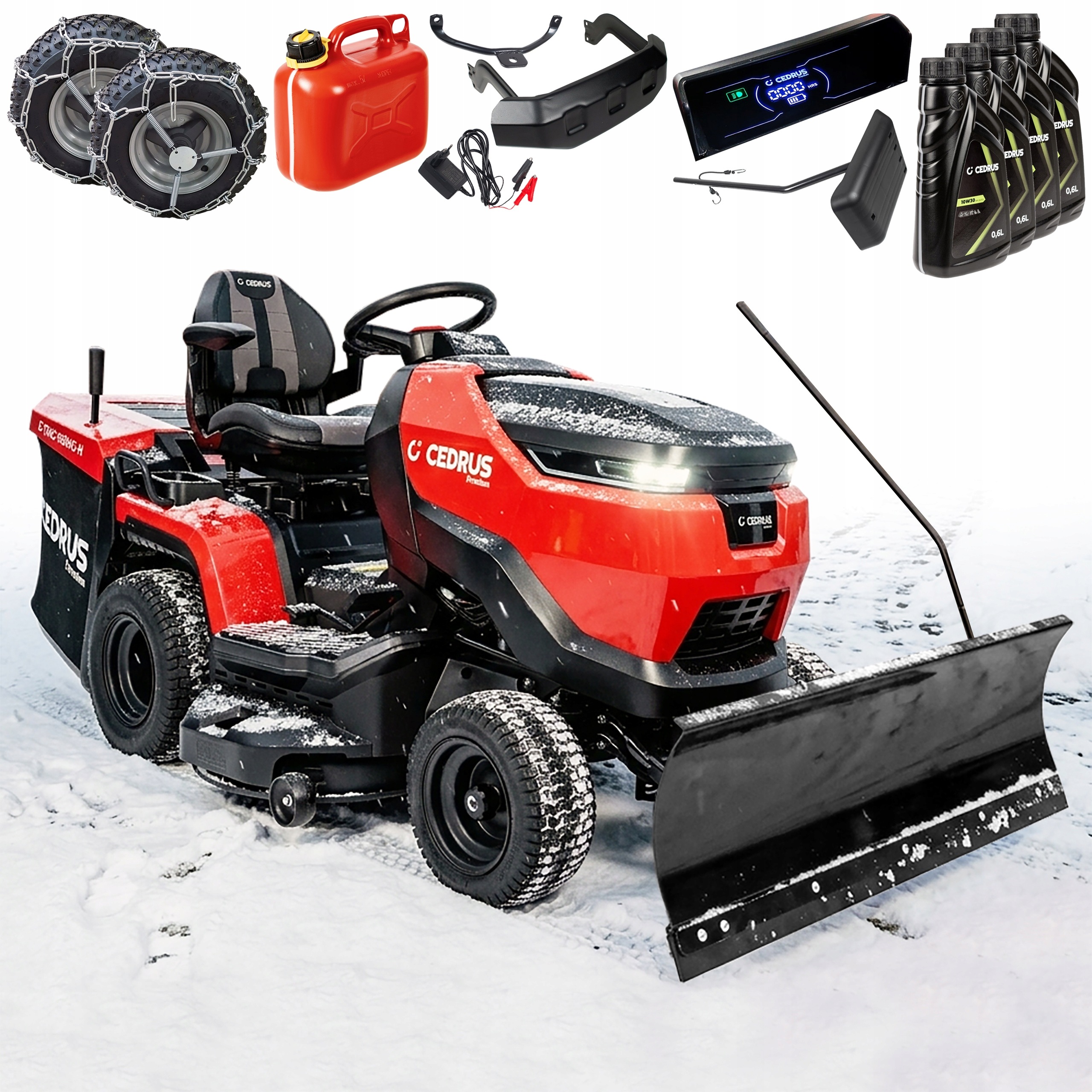 Traktor Ogrodowy Cedrus C-TRAC-103HC-H Hydrostat Honda V-twin 102 cm 3w1