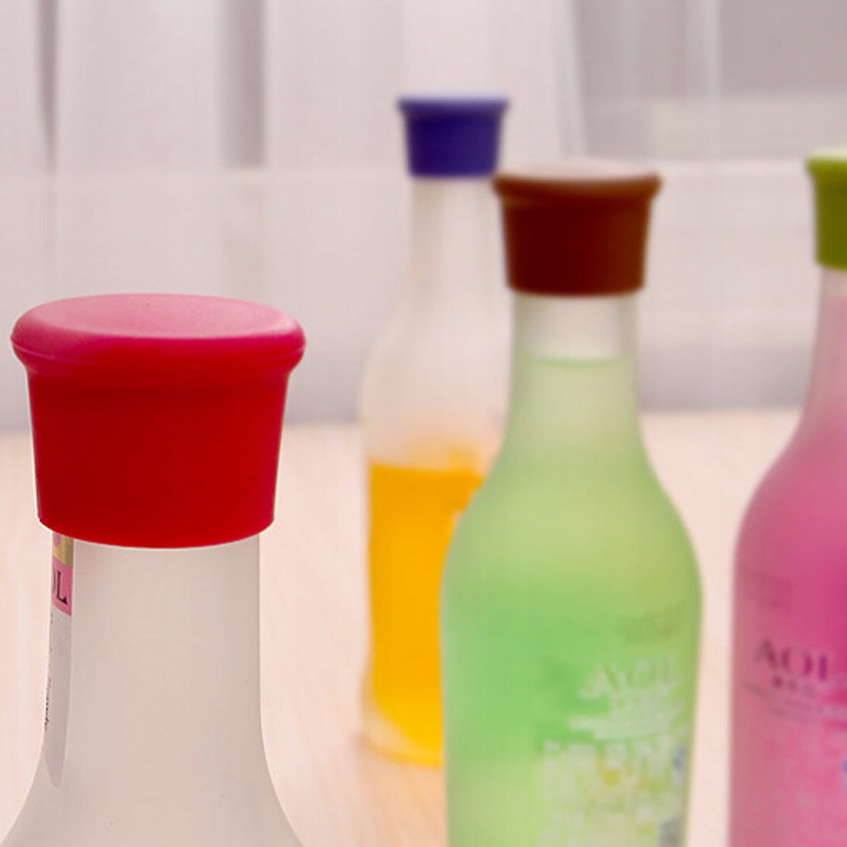 KOREK ZATYCZKA DO BUTELEK WINA SILOKONOWA 3szt. Stan opakowania oryginalne