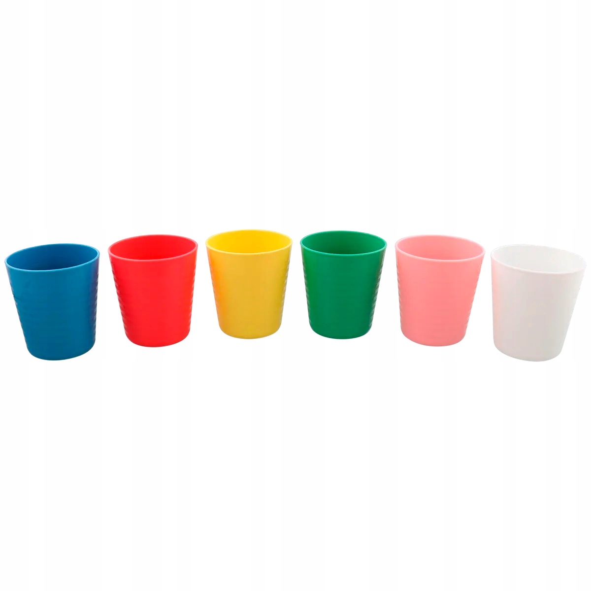 Zestaw kubków 6 SZTUK SZKLANKA KUBECZEK PLASTIK