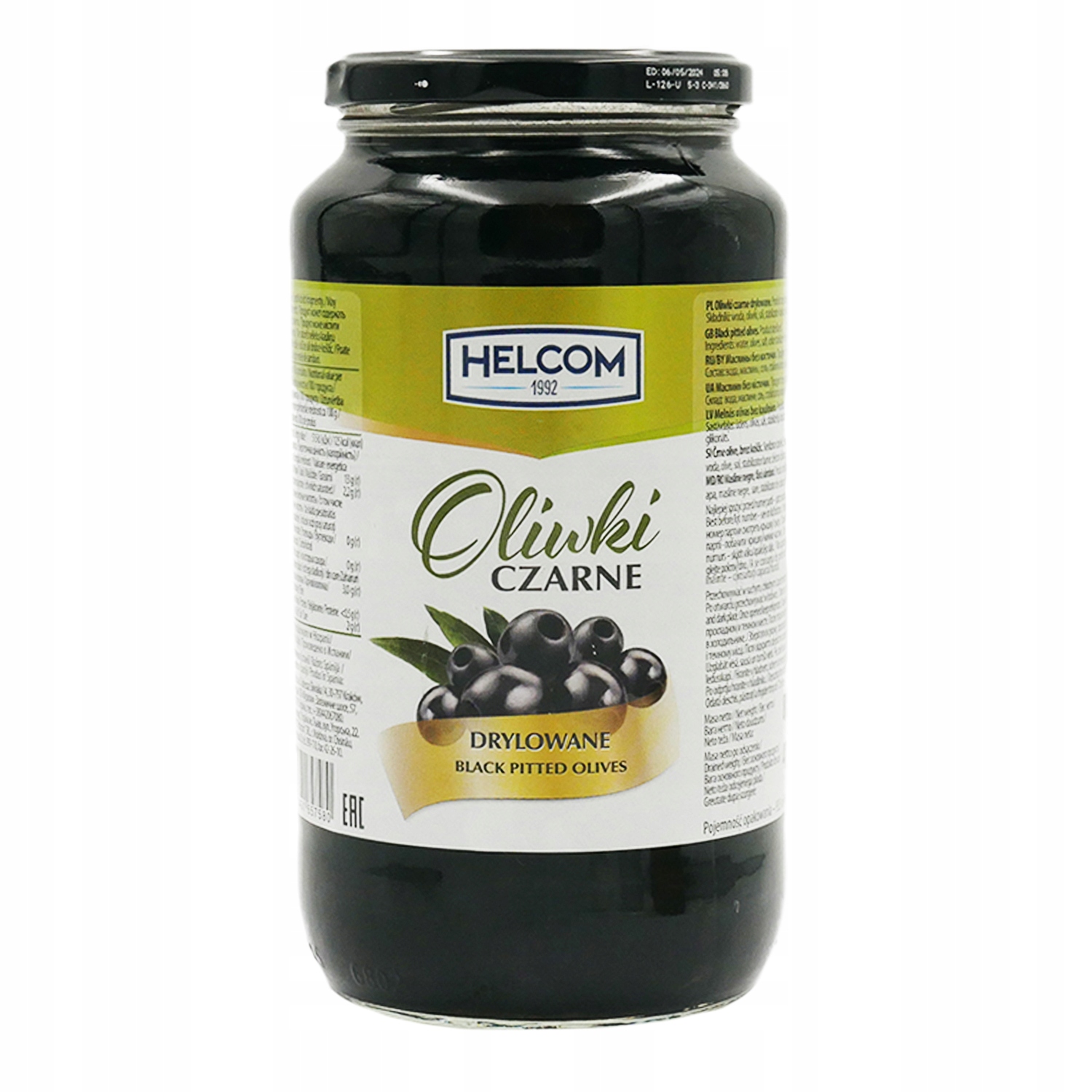 

Oliwki Czarne w zalewie bez pestek Helcom 935ml