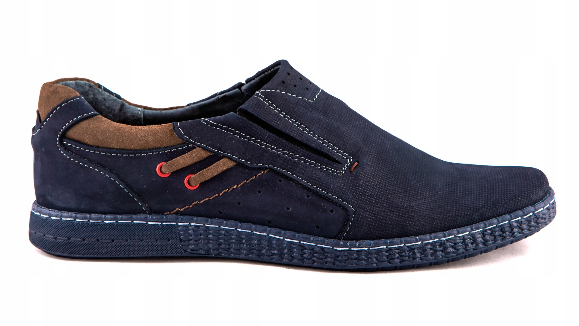 Mokasyny męskie POLSKIE buty skórzane 43 KOMODO 862 L Marka Komodo