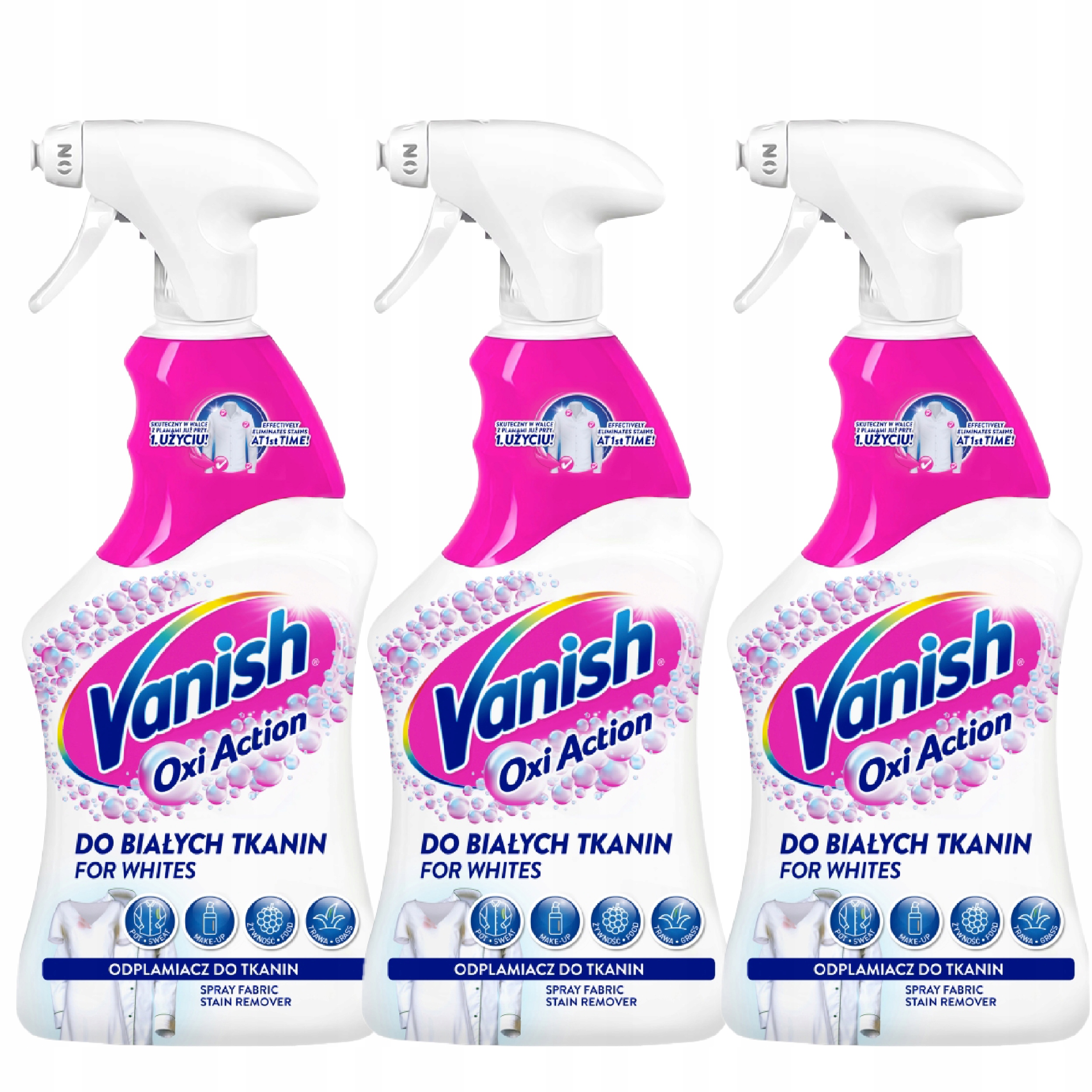

Vanish Oxi Action Spray do białych tkanin 500ml x3