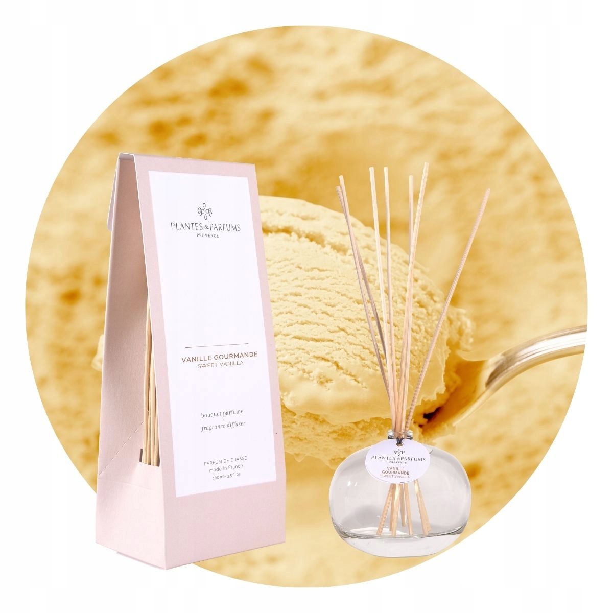 DYFUZOR ZAPACHOWY z Patyczkami Plantes Parfums Provence SWEET VANILLA 100ml