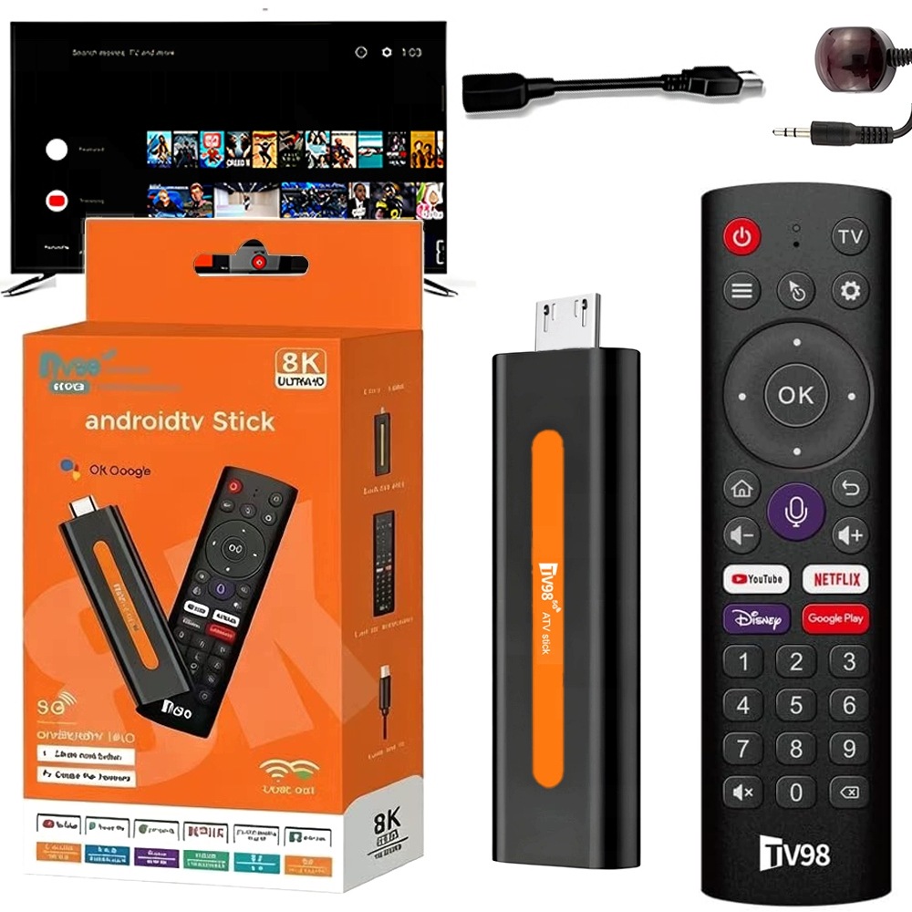 Přehrávač Multimediální nástavec Android 14 Smart Tv Stick Box WiFi 2/16