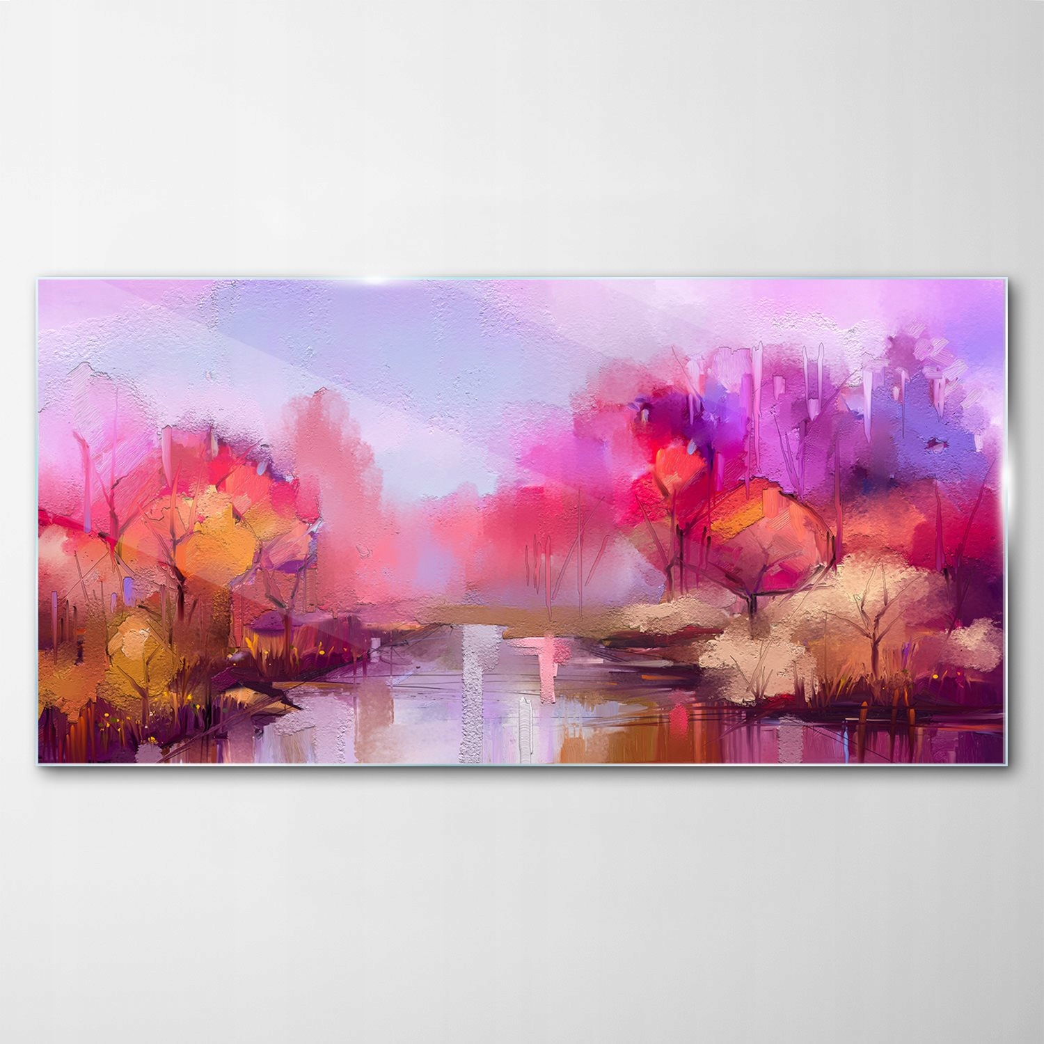 Sklenený obraz Dekor Krajina Jeseň Stromy 100x50