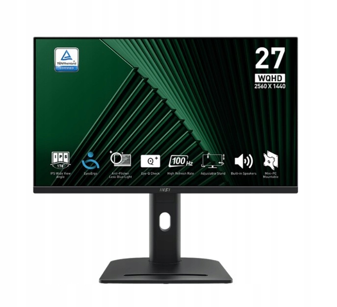 MSI PRO MP275QPG 27" 2K IPS 100Hz 1ms MPRT