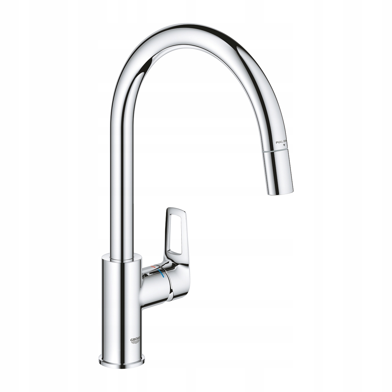 Bateria kuchenna z wyciągana wylewką szybki montaż Grohe StartLoop 30556000