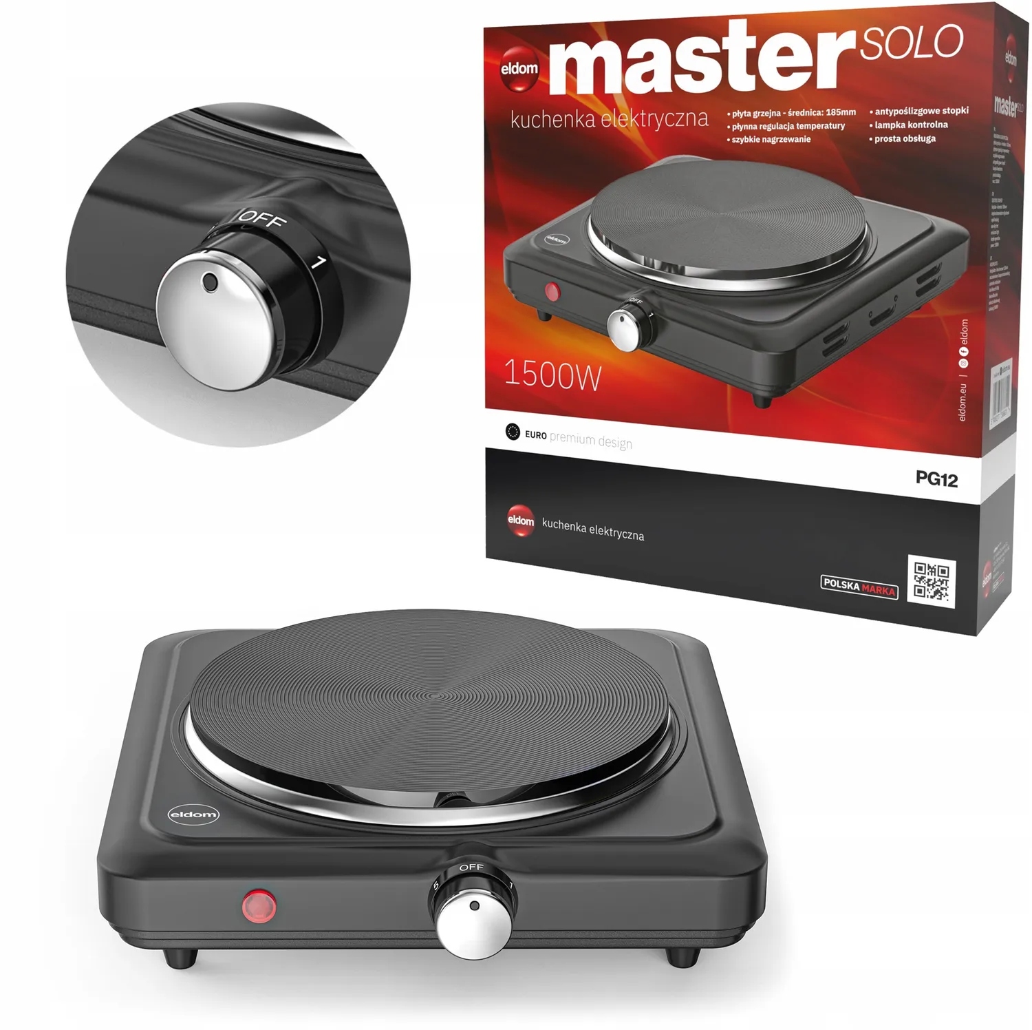 Kuchenka elektryczna Eldom PG12 Master Solo