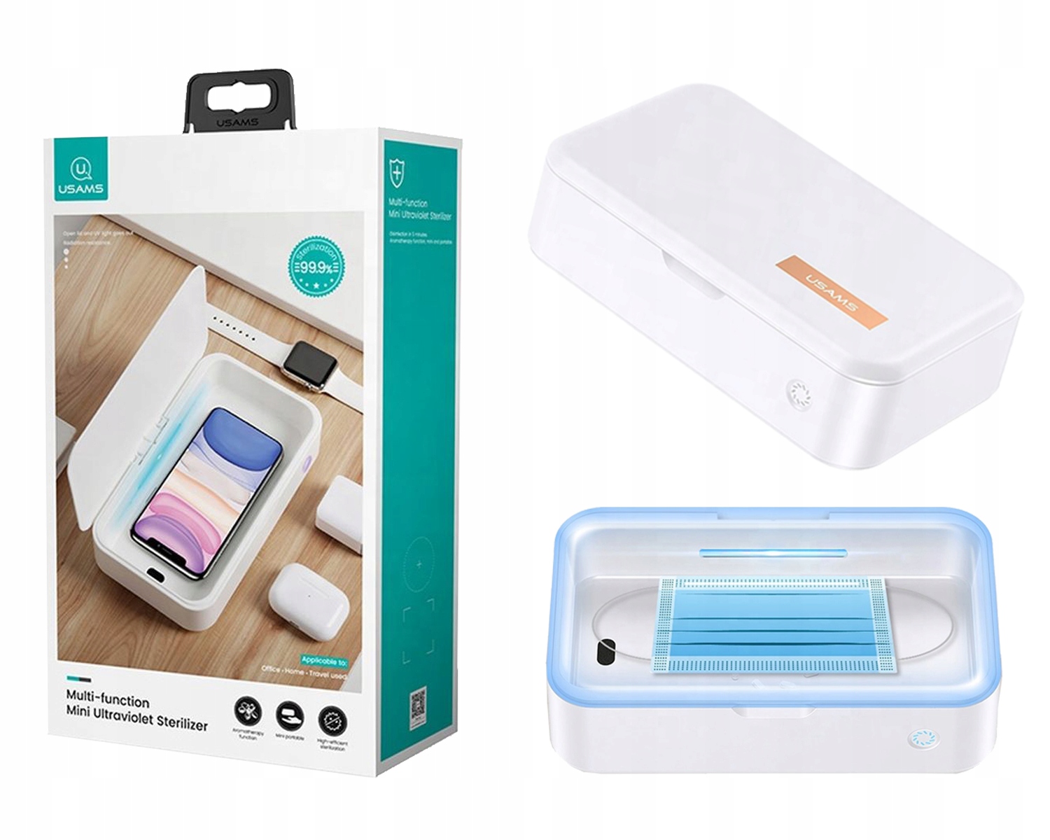 2 x Kvalitní Uv Sterilizátor S Qi Nabíječkou