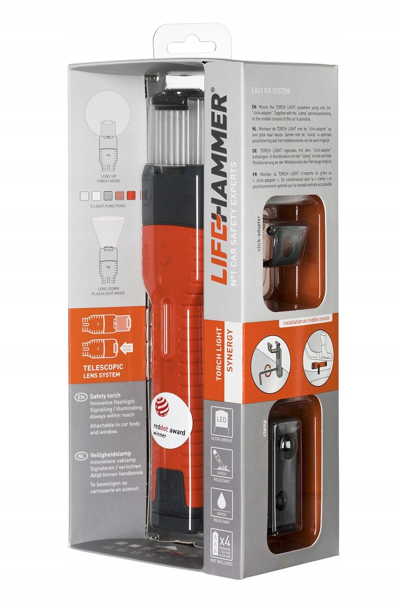 Bezpečnostní Led svítilna do auta, LifeHammer Safety Torch