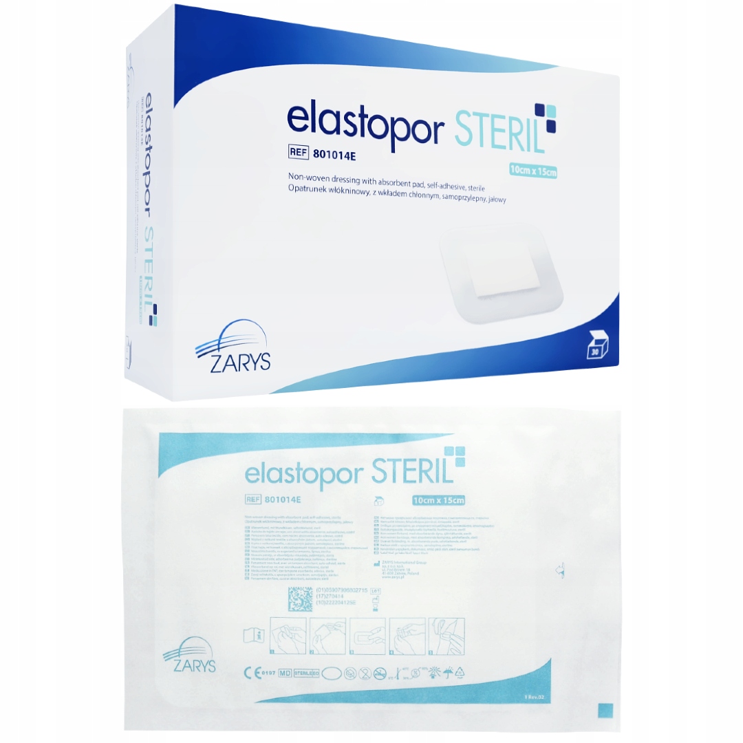 

Plaster Z Opatrunkiem 10x15cm Opatrunek Jałowy x30