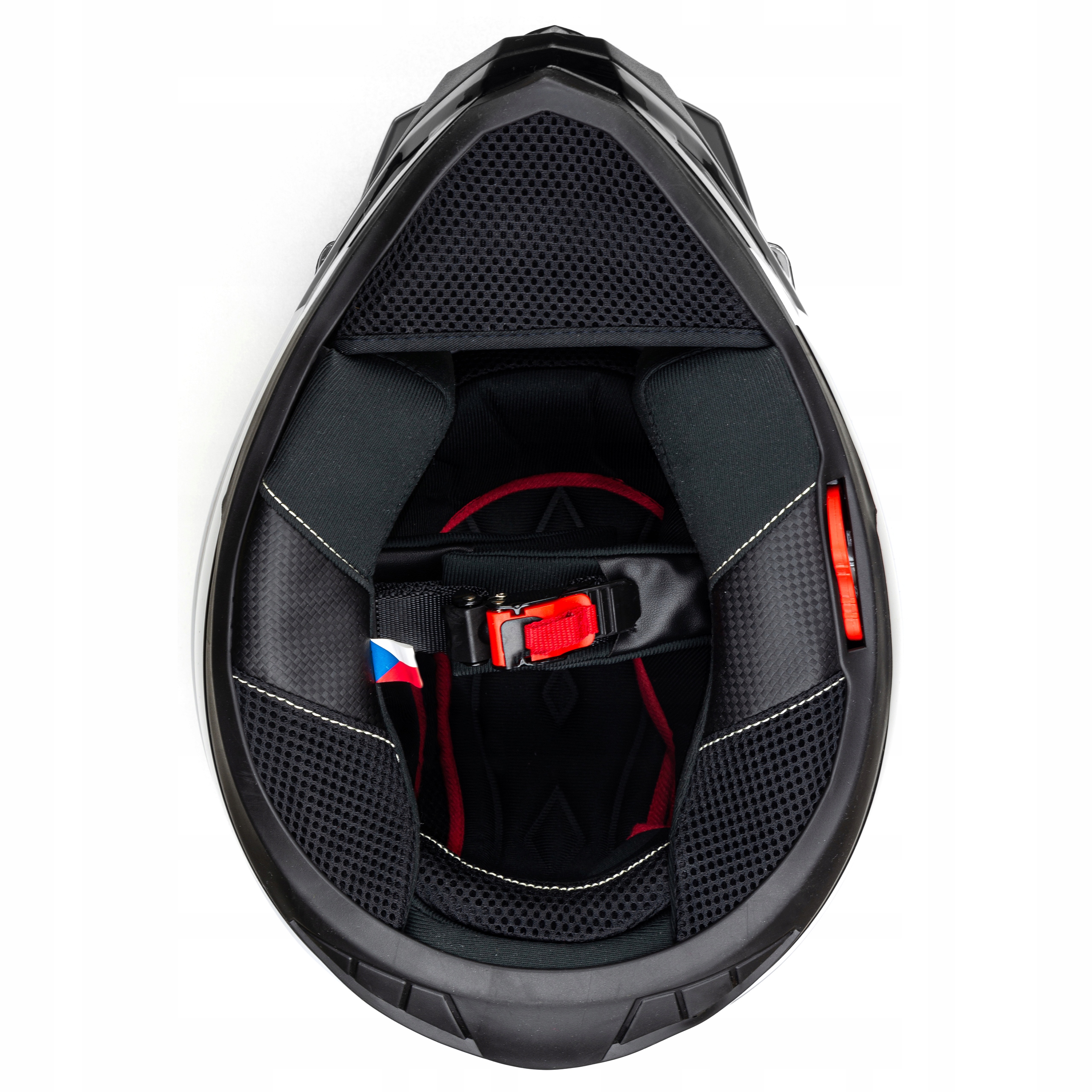 CZESKA CASSIDA TOUR KASK MOTOCYKLOWY CROSS DUAL L Kolor biały czarny