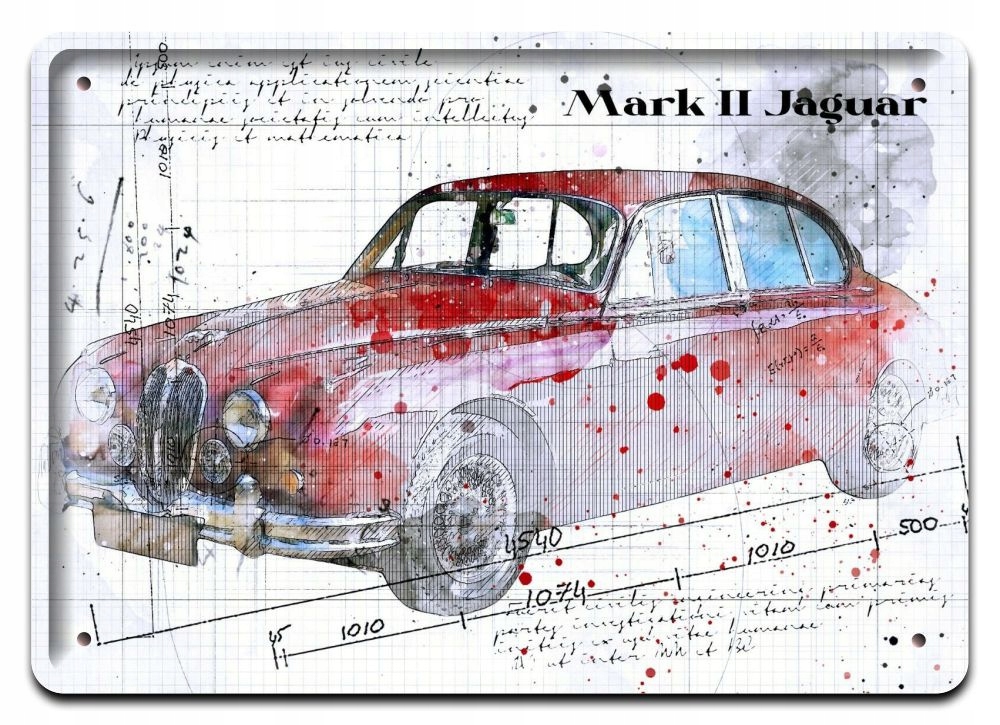 Jaguar Plakat Metalowy Szyld Obrazek Retro #21277