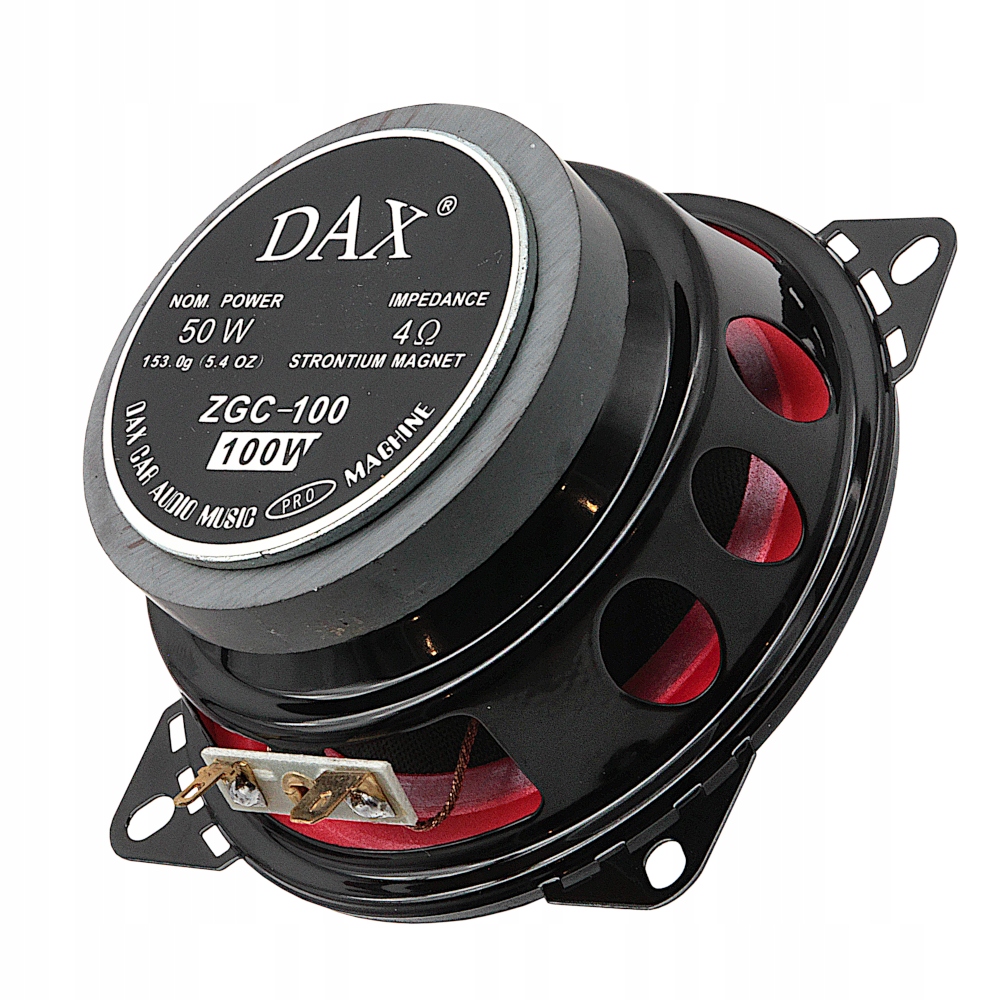 DAX GŁOŚNIKI SAMOCHODOWE 100MM 10CM DO HYUNDAI ATOS PEUGEOT 107 206 CC Moc muzyczna PMPO 100 W