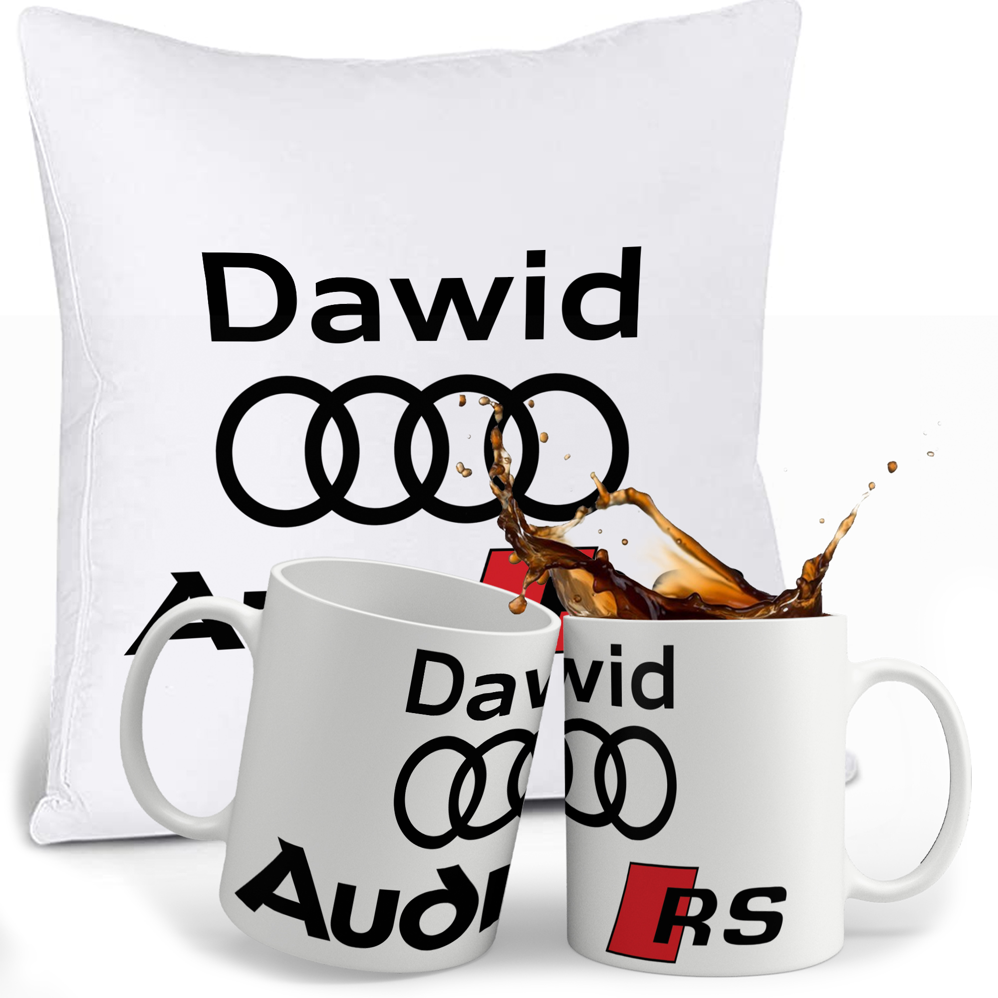 

Zestaw Audi Kubek Poduszka Imie