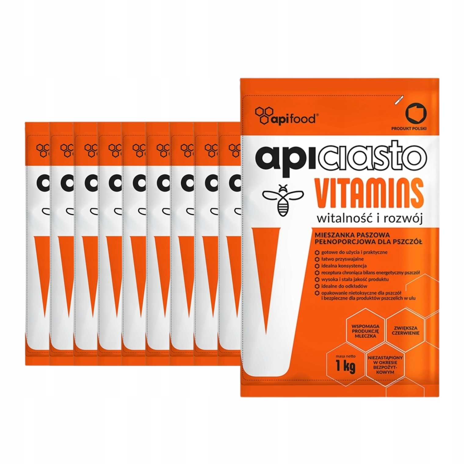 Krmivo pro včely Apiciasto vitamíny 10 x 1 kg Apifood Orion