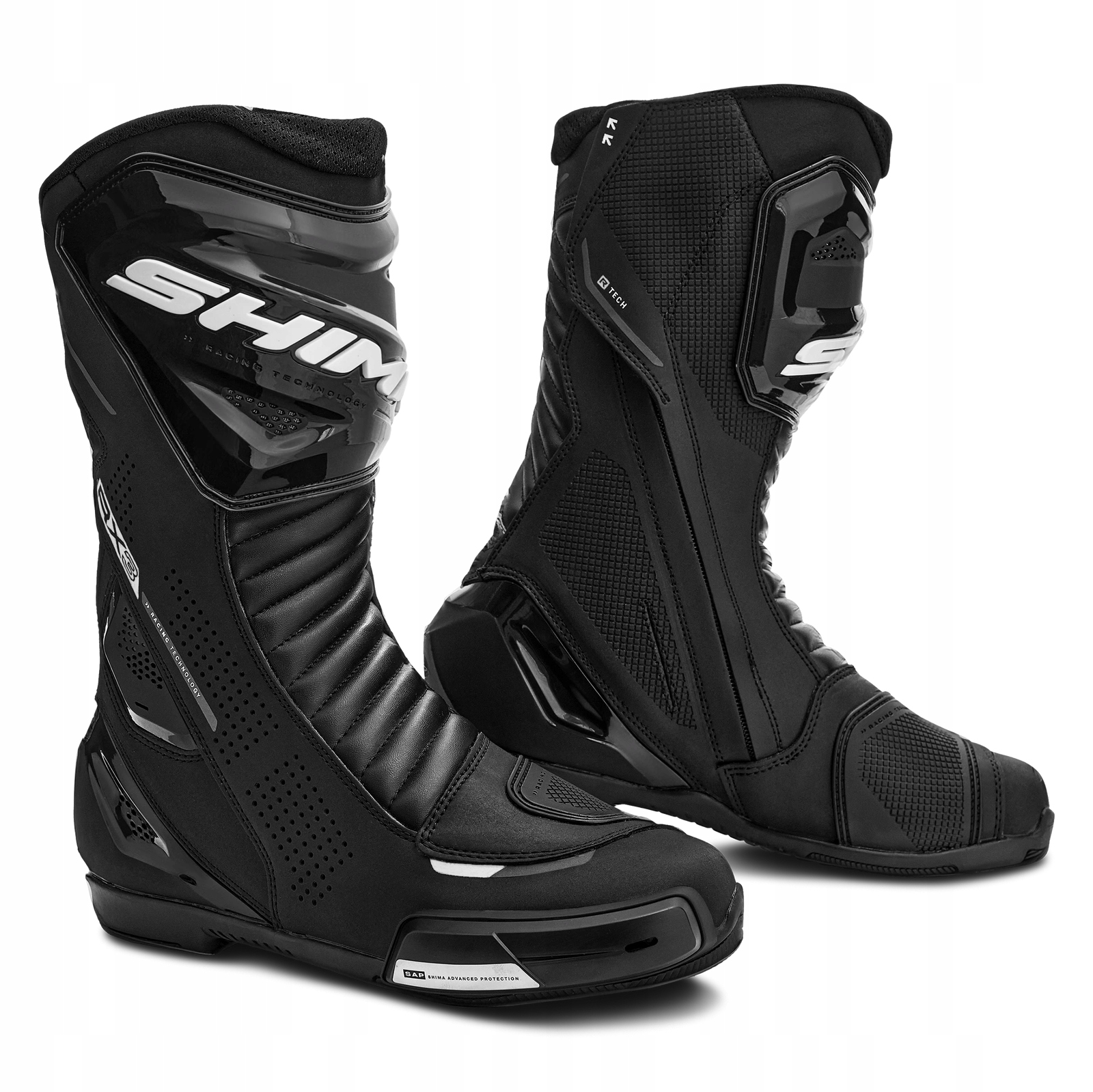 Športové motocyklové topánky Shima RX-3 Black/white 41 Bimoto