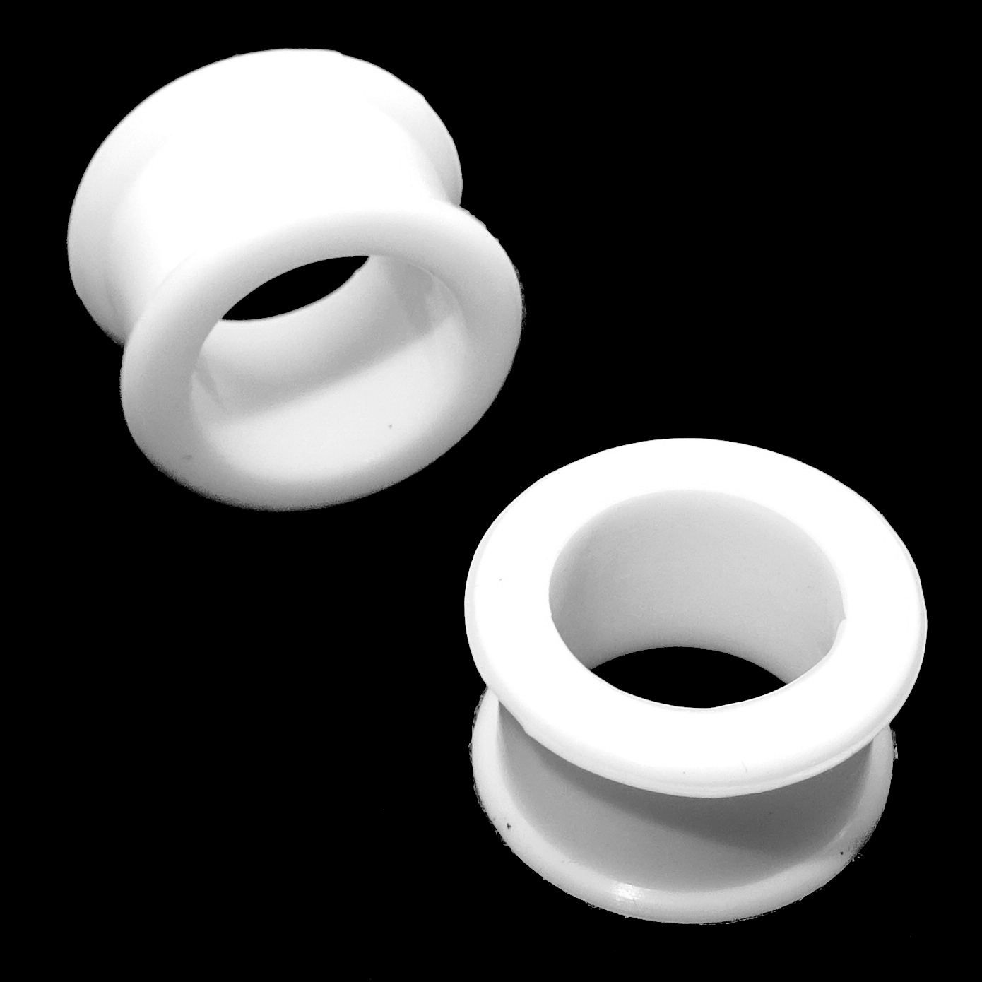 Tunel Plug Do Uszu Silikonowy Biały 10mm Marka Inna marka