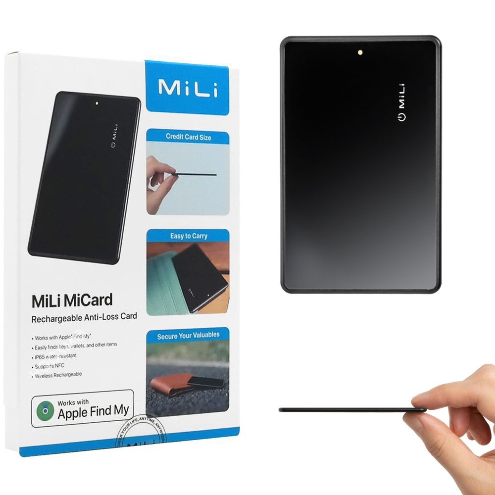 Lokalizátor jako AirTag pro porfela MiLi Card Karta Nfc Najít můj Apple