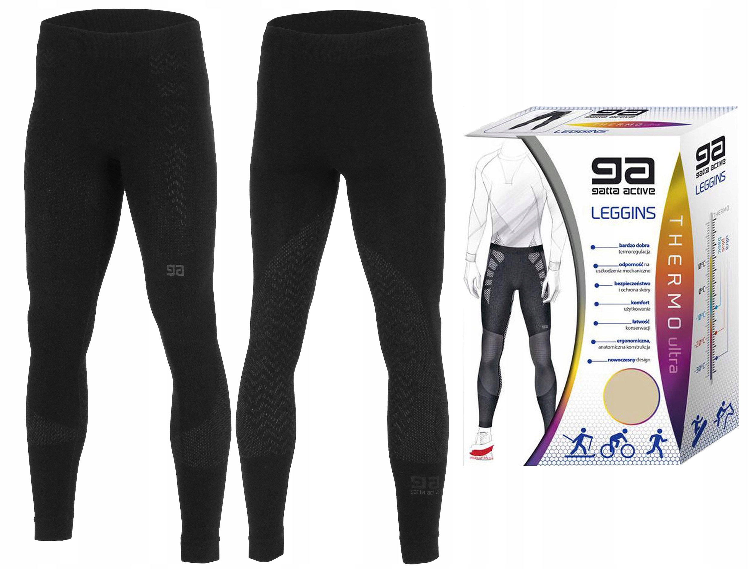 Pánské termoaktivní kalhoty Gatta Active Thermo Ultra -30° černé XXL