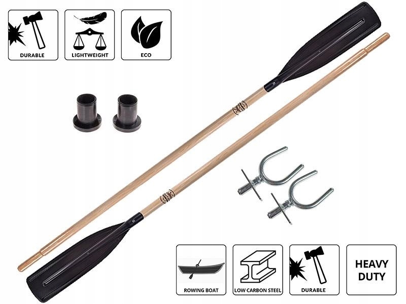 Šalupové pádlo John Paddle P-Strong 270 cm s dulky, sada 2 ks