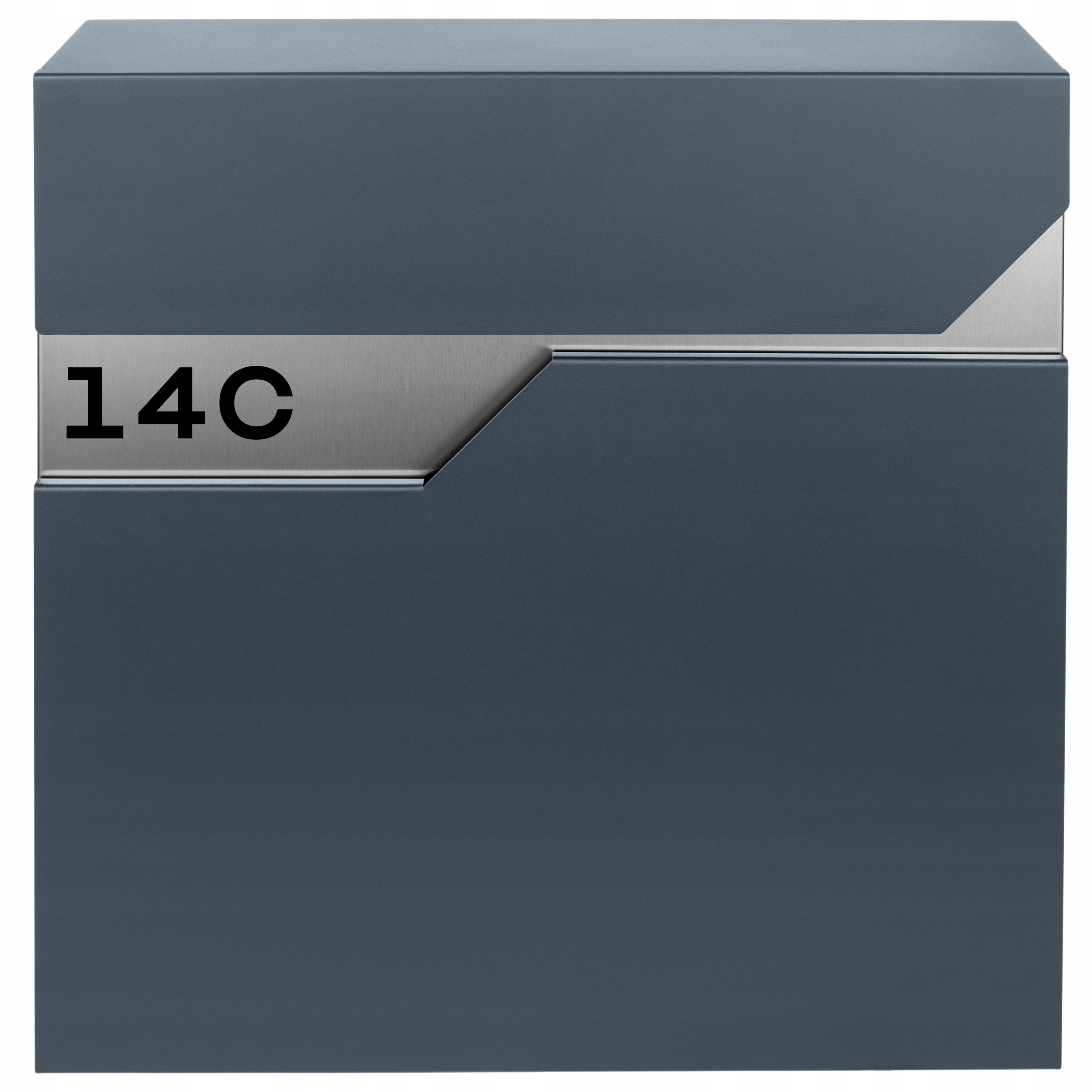 Moderní Poštovní Schránka Na Poštovní Seznamy Novin Antracit Ocel Nápis